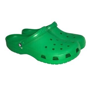 Crocs Classic Clog Shoe Mens 17 Green Classic Comfort Gorpcore Big Feet Tall Boy